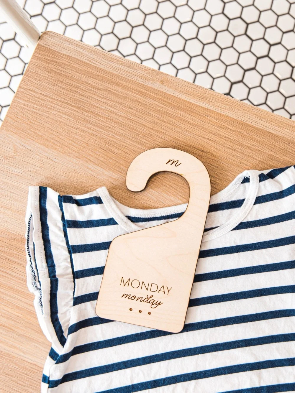 Market & Spruce Natural Wood Weekly Door Hanger Set